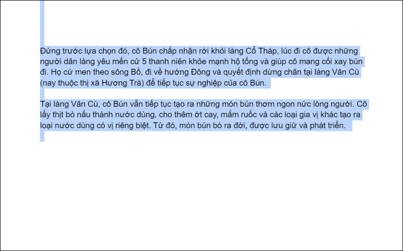 Bôi đen đoạn văn bản